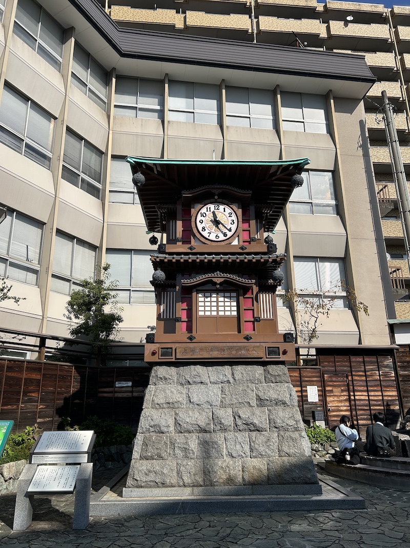 Botchan Karakuri Clock near Dogo Onsen Station